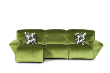 BELUGA - Sectional velvet sofa with chaise longue by Mantellassi 1926 - view 3